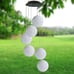 Color Changing Solar Power Wind Chime Spiral Spinner Crystal Ball Wind