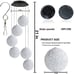 Color Changing Solar Power Wind Chime Spiral Spinner Crystal Ball Wind
