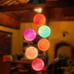 Color Changing Solar Power Wind Chime Spiral Spinner Crystal Ball Wind