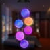 Color Changing Solar Power Wind Chime Spiral Spinner Crystal Ball Wind
