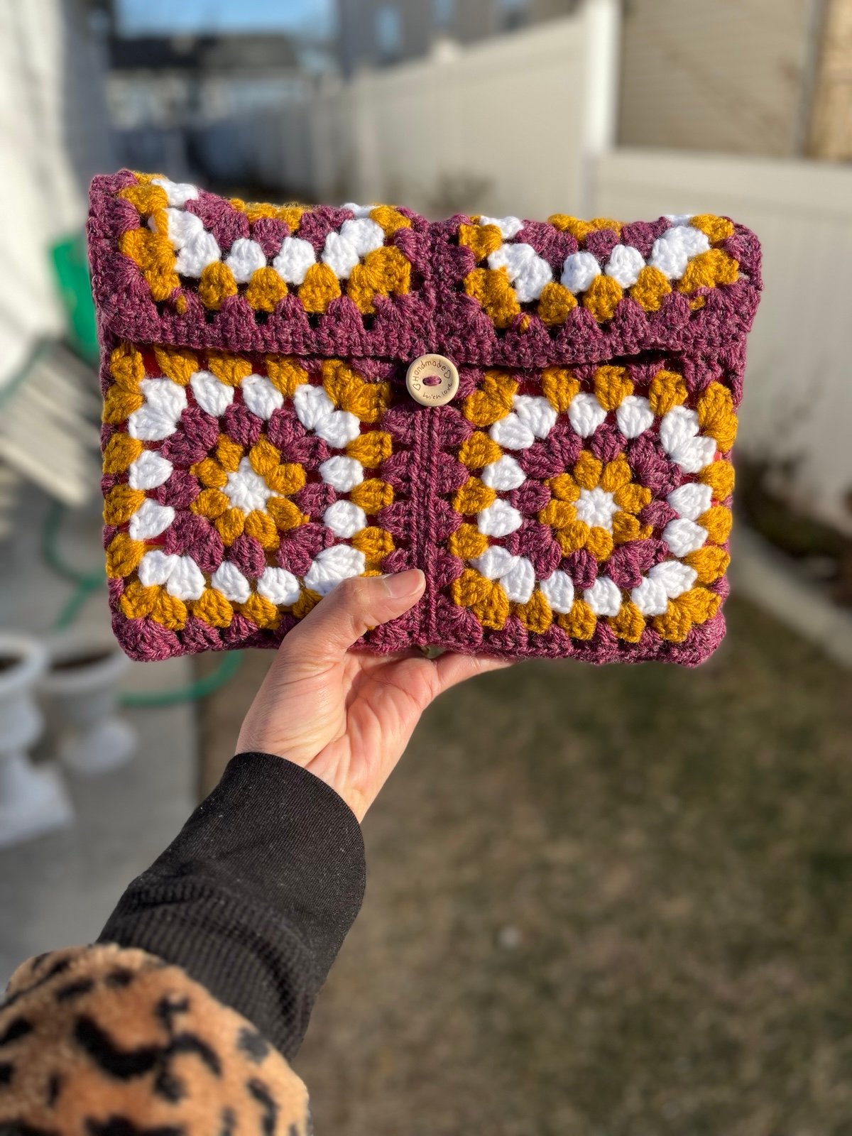 Crochet Book sleeve