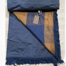 Matilda Jane Just Imagine Windowpane Plaid Picnic Blanket 54 x 79 NWT