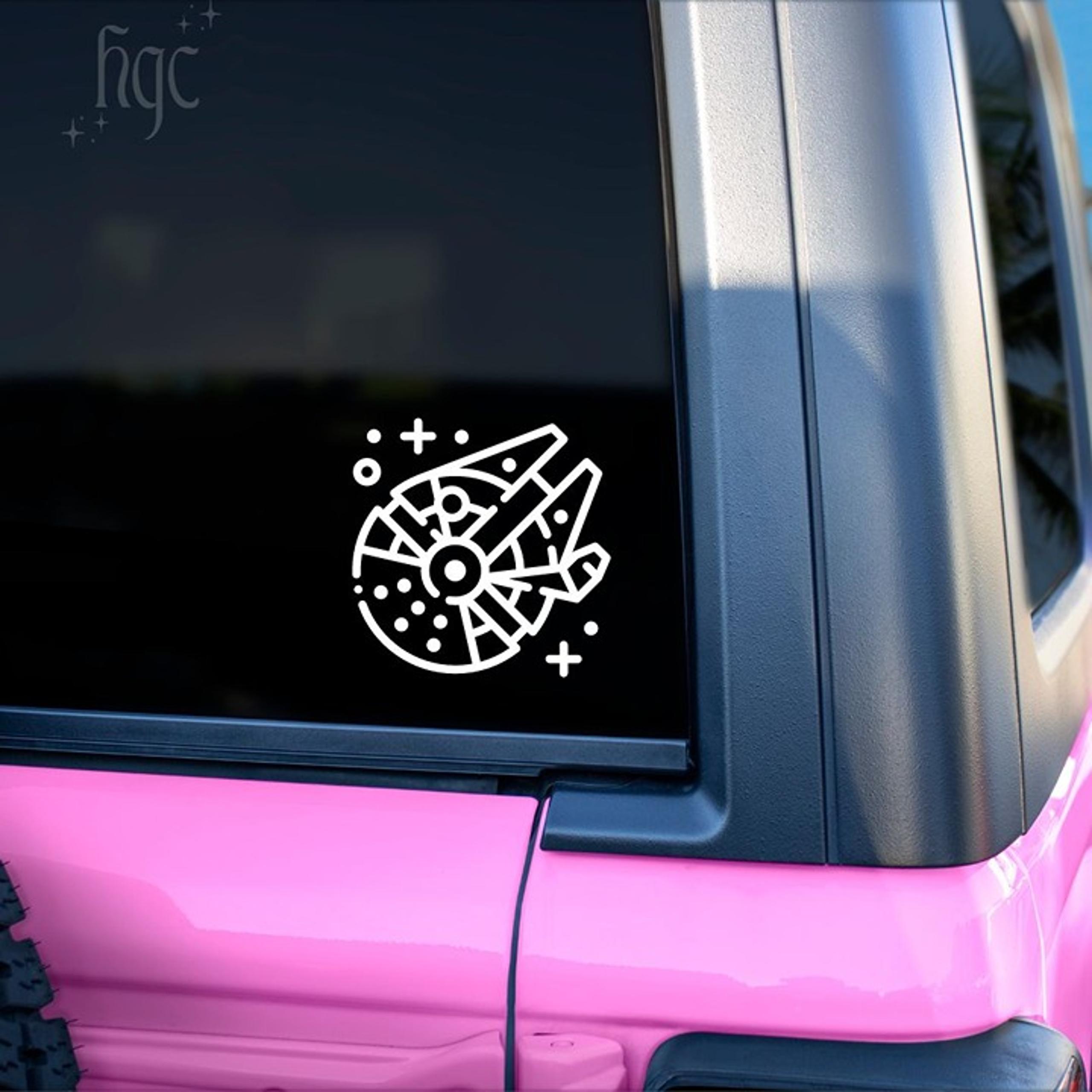 Millennium Falcon Decal - Vinyl Decal Sticker Disney Star Wars Cute Gift Car