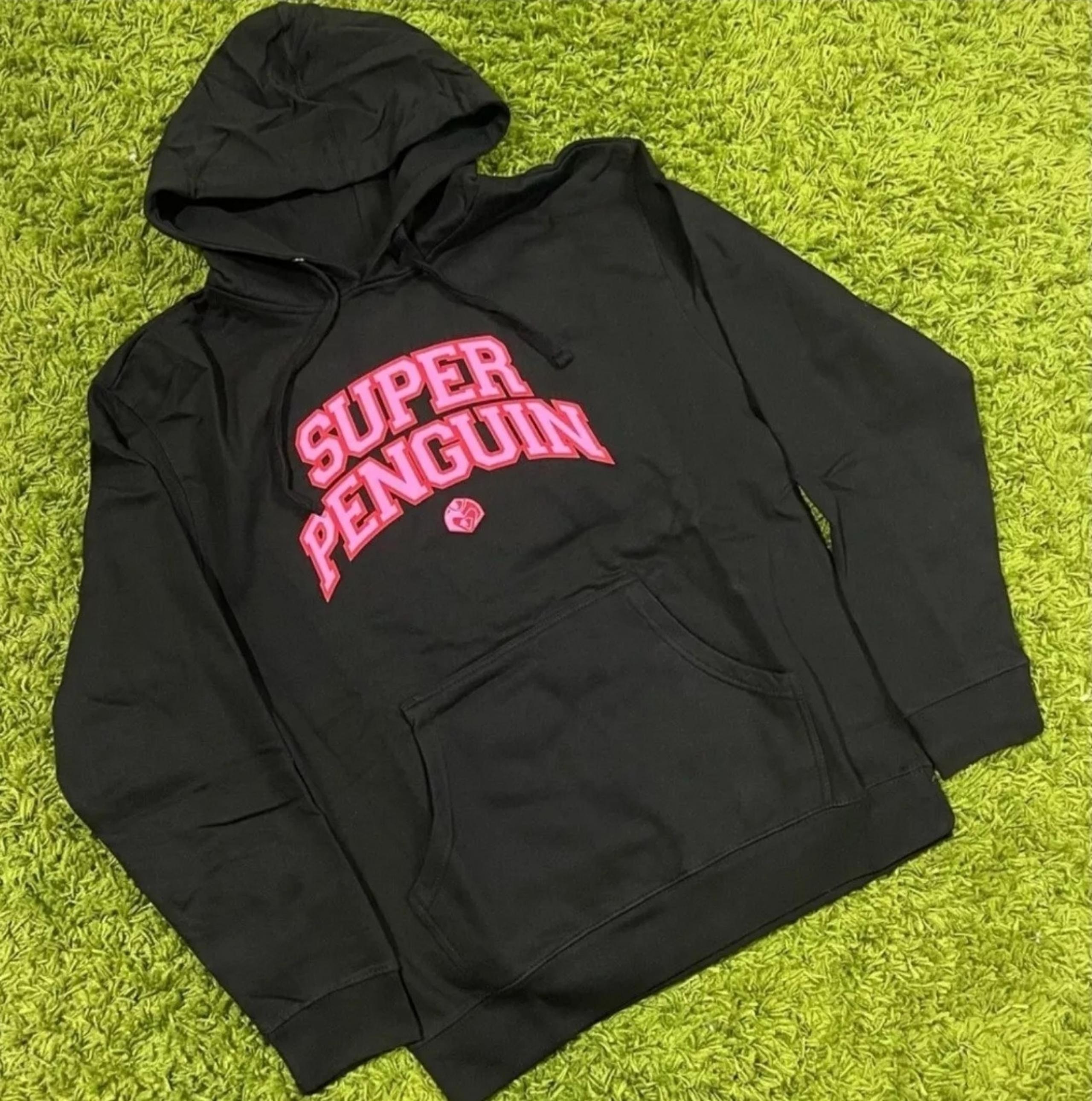 Anti Social Social Club Super Penguin Hoodie Black ASSW420 Men's Size XL
