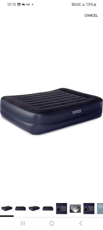 Intex Twin Size Inflatable Air Mattress with Built-in Pump