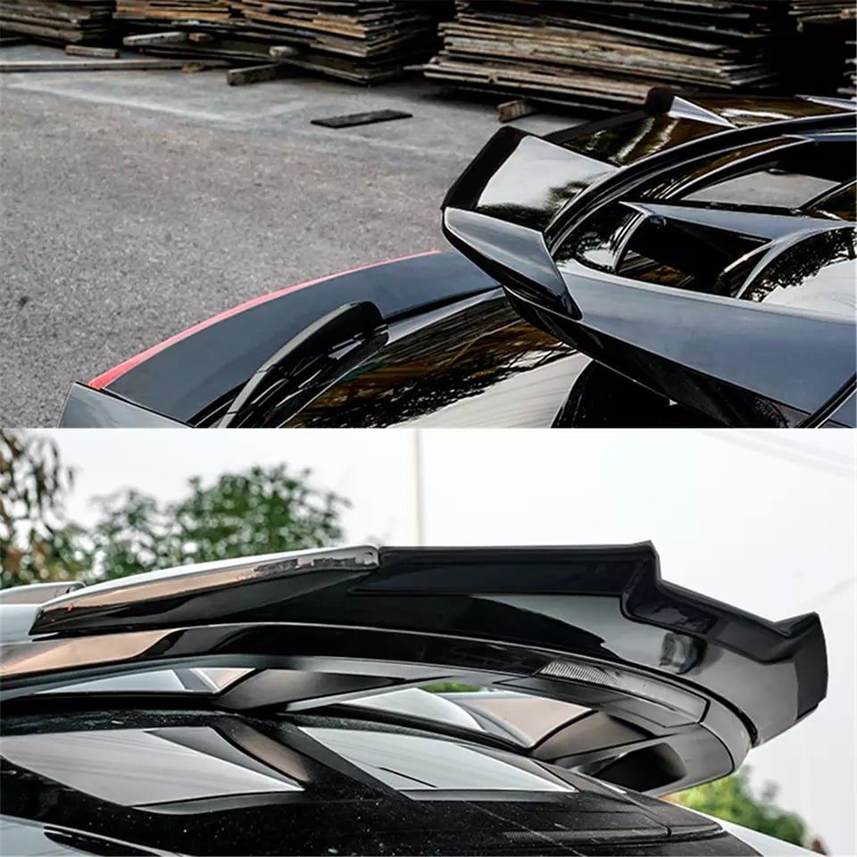 Rear Window Roof Spoiler Wing Lip Glossy Black For 2016-2019 Toyota C-HR CHR