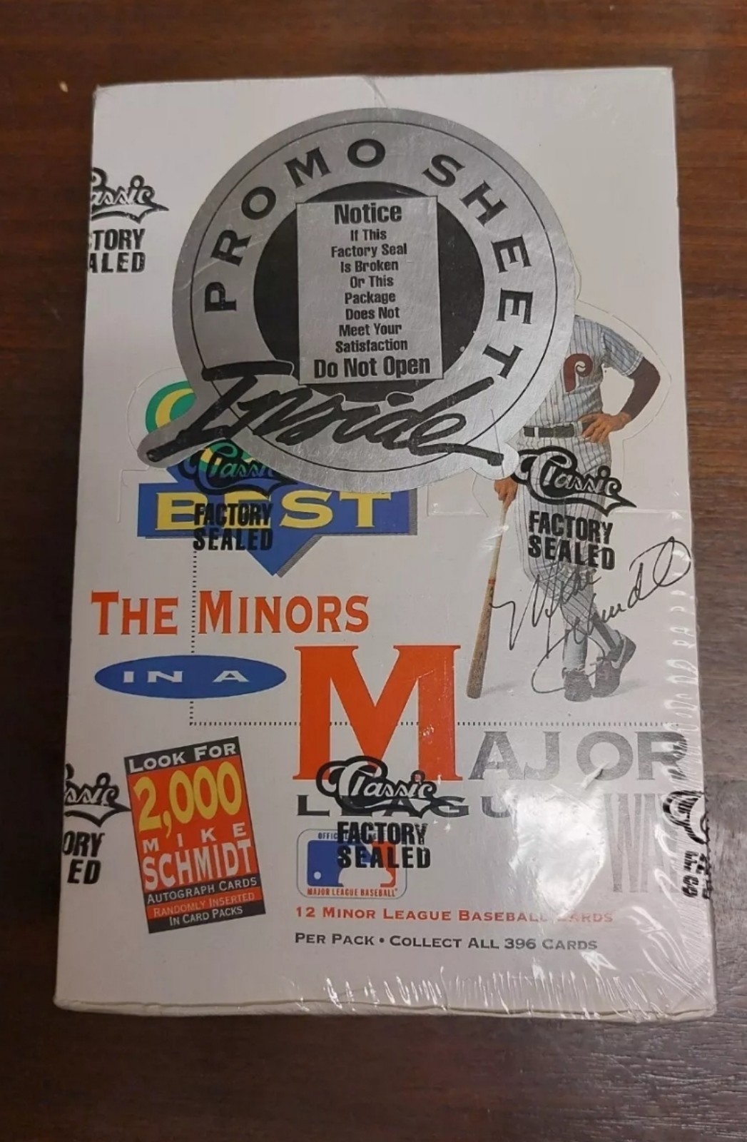 1991 Classic Best The Minors in a Major League Way Baseball Cards New Dented Box