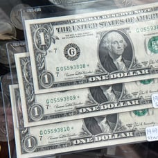 1969 unc star notes consecutive