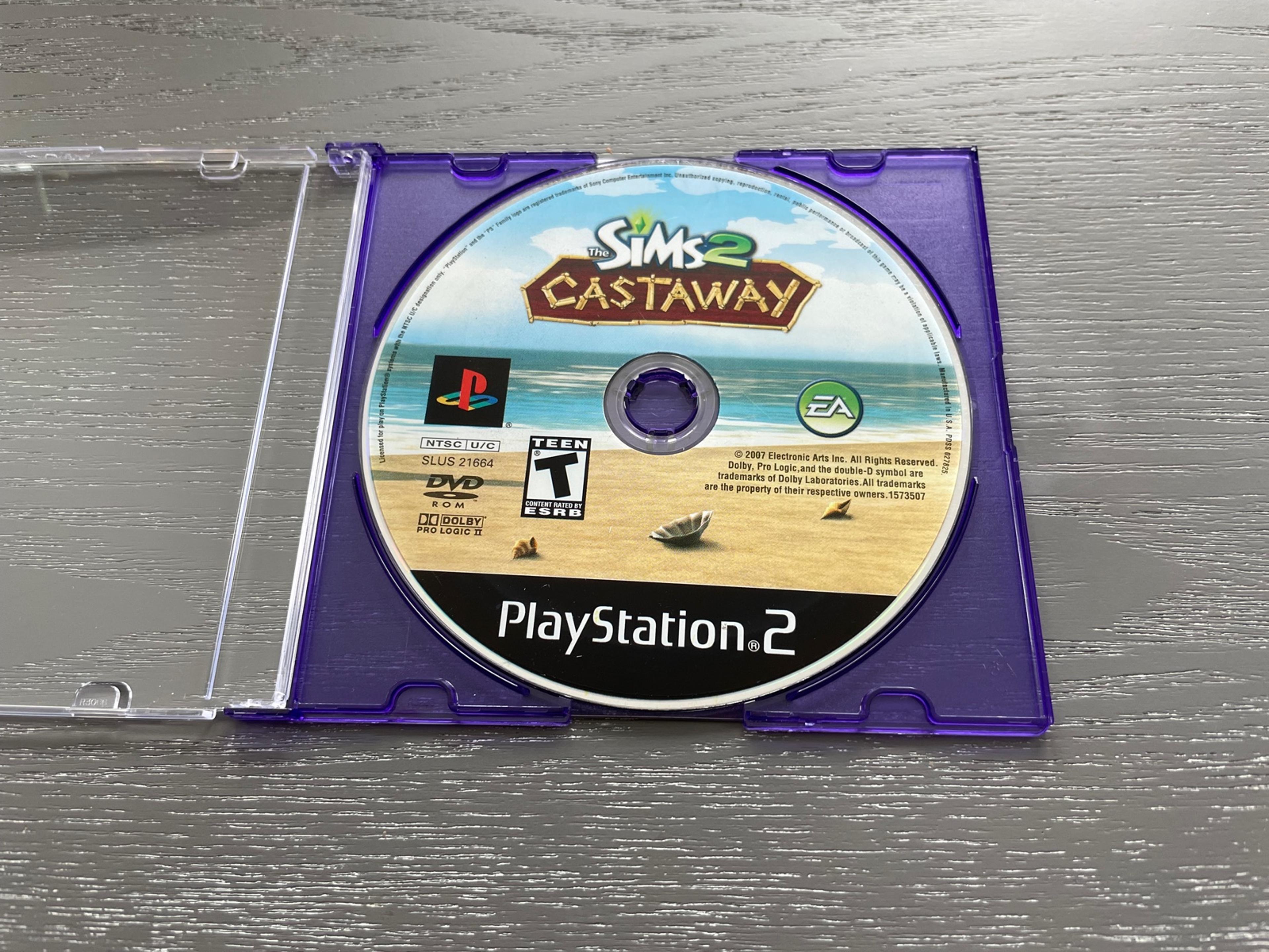 Sims 2 Castaway PS2 Sony PlayStation 2 Instruction Manual Only