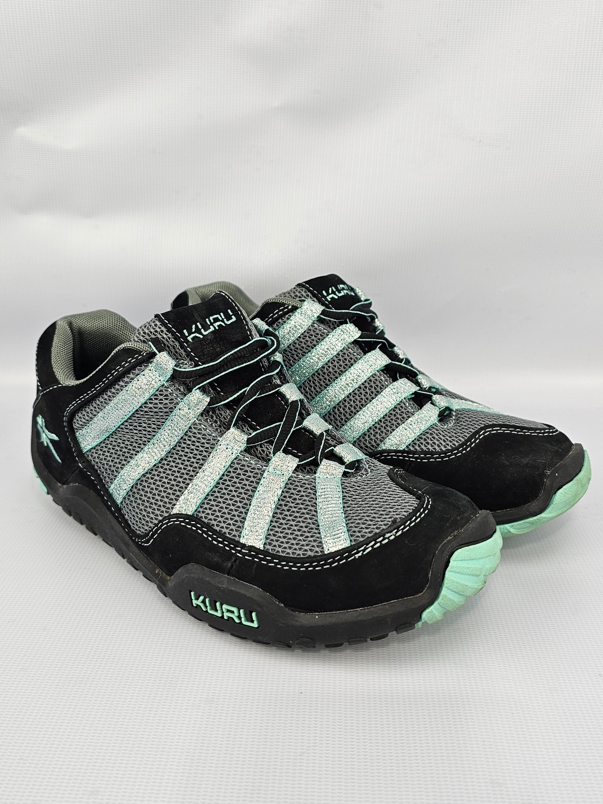 Kuru Women's Chicane Hiking Shoes to Teal, gray, black 8.5