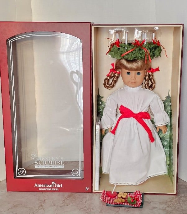 American Girl Kirsten Surprise Holiday Collector Doll and Book Set