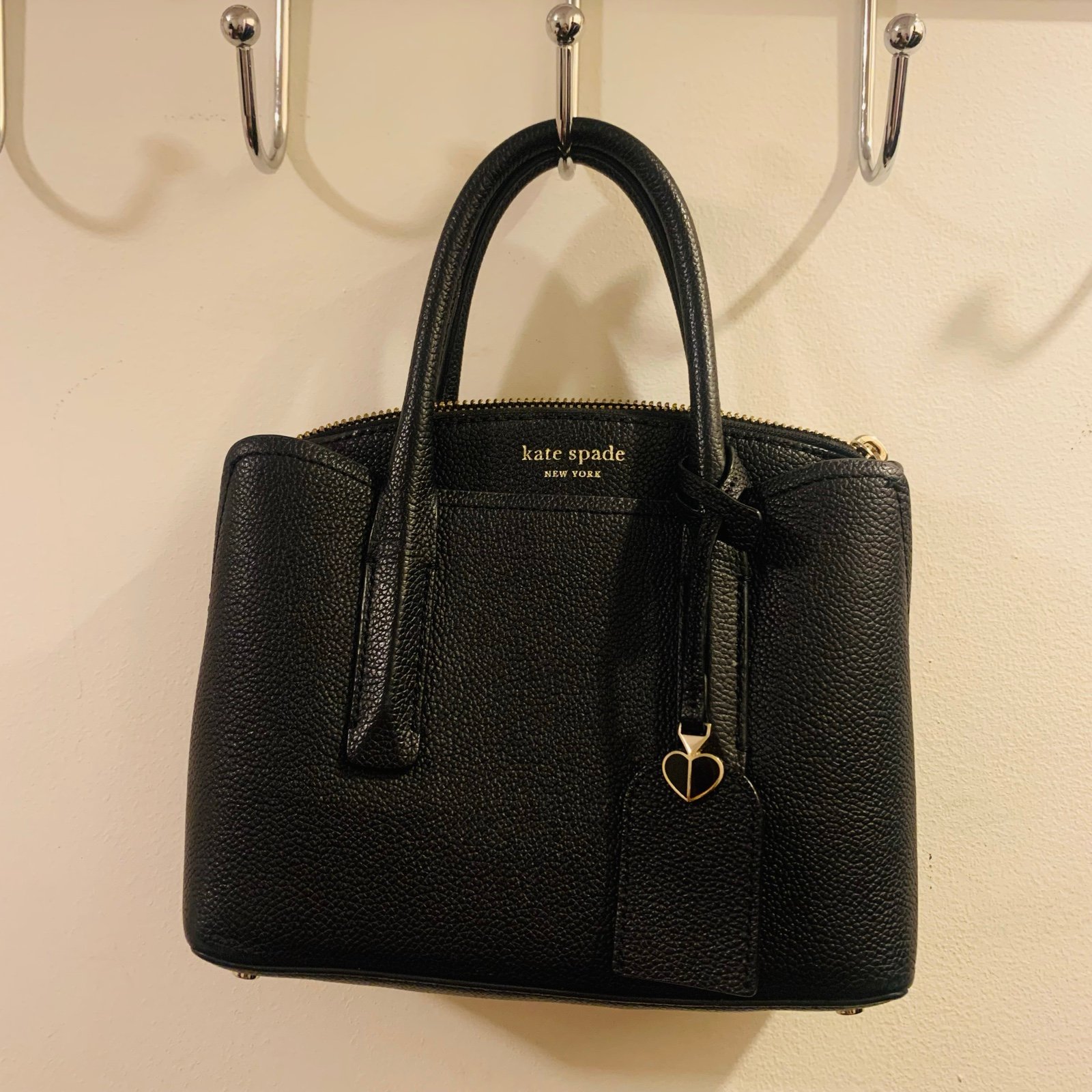Kate Spade Black Leather Handbag!