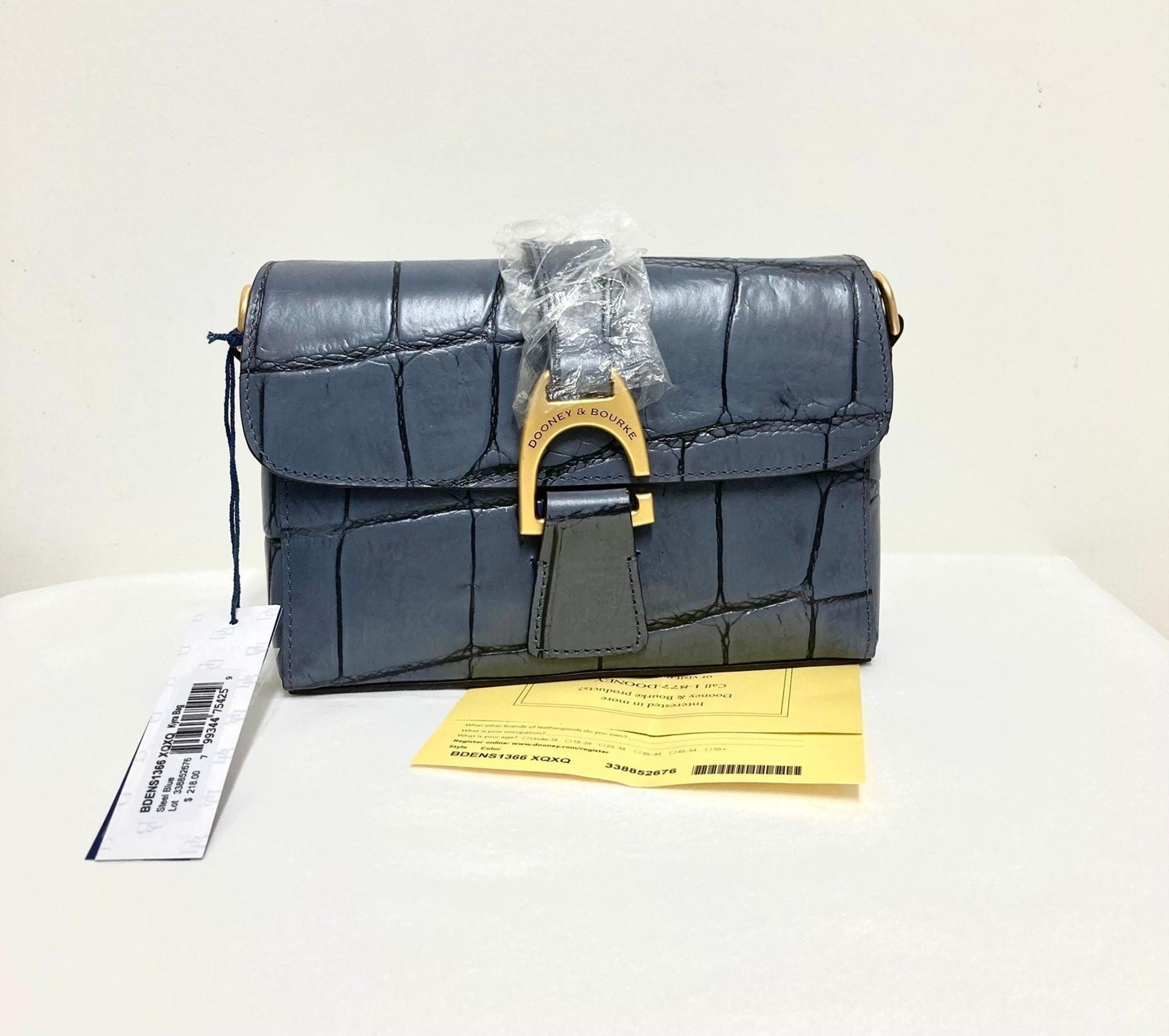 Dooney and Bourke Kyra Denison Crocodile Embossed Leather crossbody