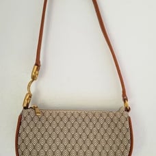 Zara Half Moon Shoulder Bag Beige/Gray