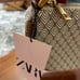 Zara Half Moon Shoulder Bag Beige/Gray