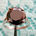 3.50ct 100% NATURAL BLACK DIAMOND RING *CERTIFICATE*F REE DIAMOND TESTER Size 6