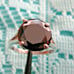 3.50ct 100% NATURAL BLACK DIAMOND RING *CERTIFICATE*F REE DIAMOND TESTER Size 6