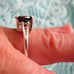 3.50ct 100% NATURAL BLACK DIAMOND RING *CERTIFICATE*F REE DIAMOND TESTER Size 6