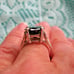 3.50ct 100% NATURAL BLACK DIAMOND RING *CERTIFICATE*F REE DIAMOND TESTER Size 6