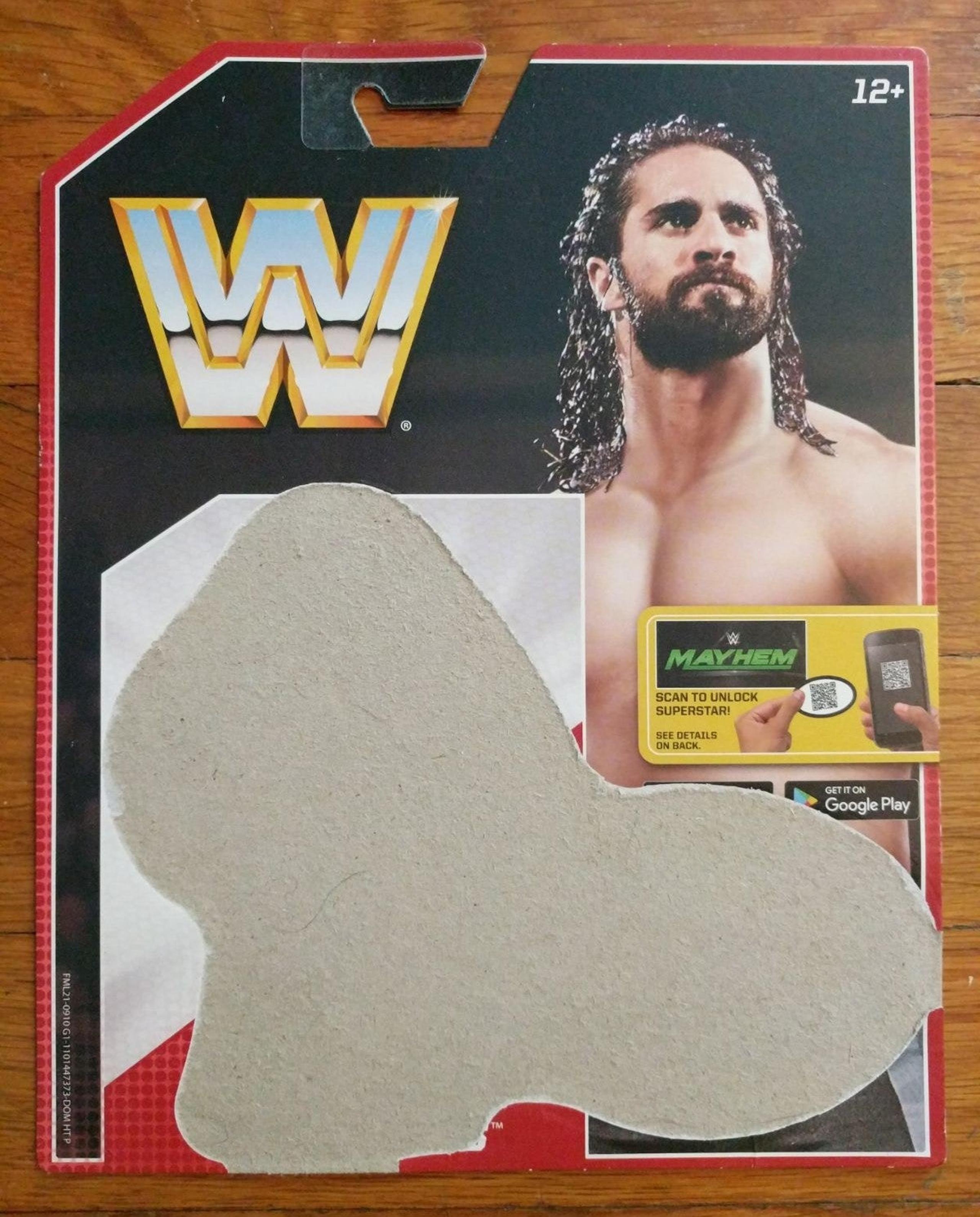 WWE Seth Rollins Figure Mattel Card Back