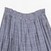 80s Vintage Blue White Plaid Liz Sport Linen Blend Pleated Midi Skirt Size 10