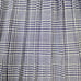 80s Vintage Blue White Plaid Liz Sport Linen Blend Pleated Midi Skirt Size 10