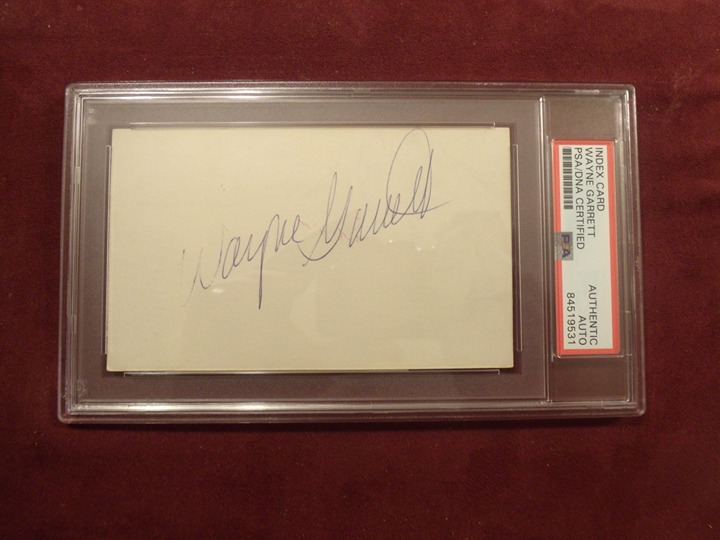 WAYNE GARRETT HAND SIGNED CUT SLABBED PSA/DNA METS EXPOS CARDS VINTAGE