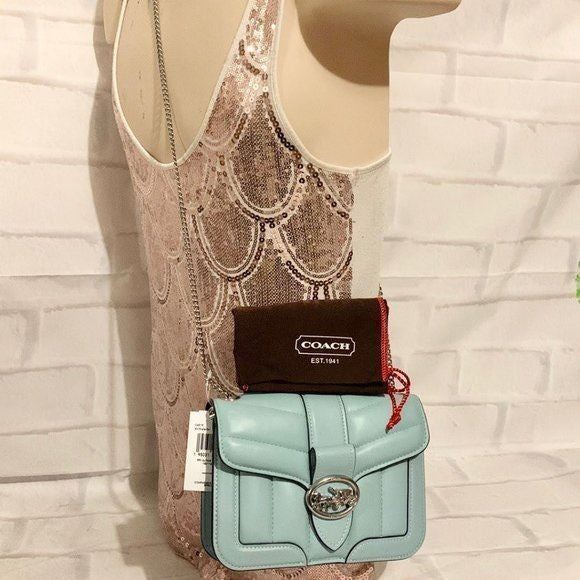 COACH C4519 WATERFALL QUILTING GEORGIE CROSSBODY BAG MSRP 398
