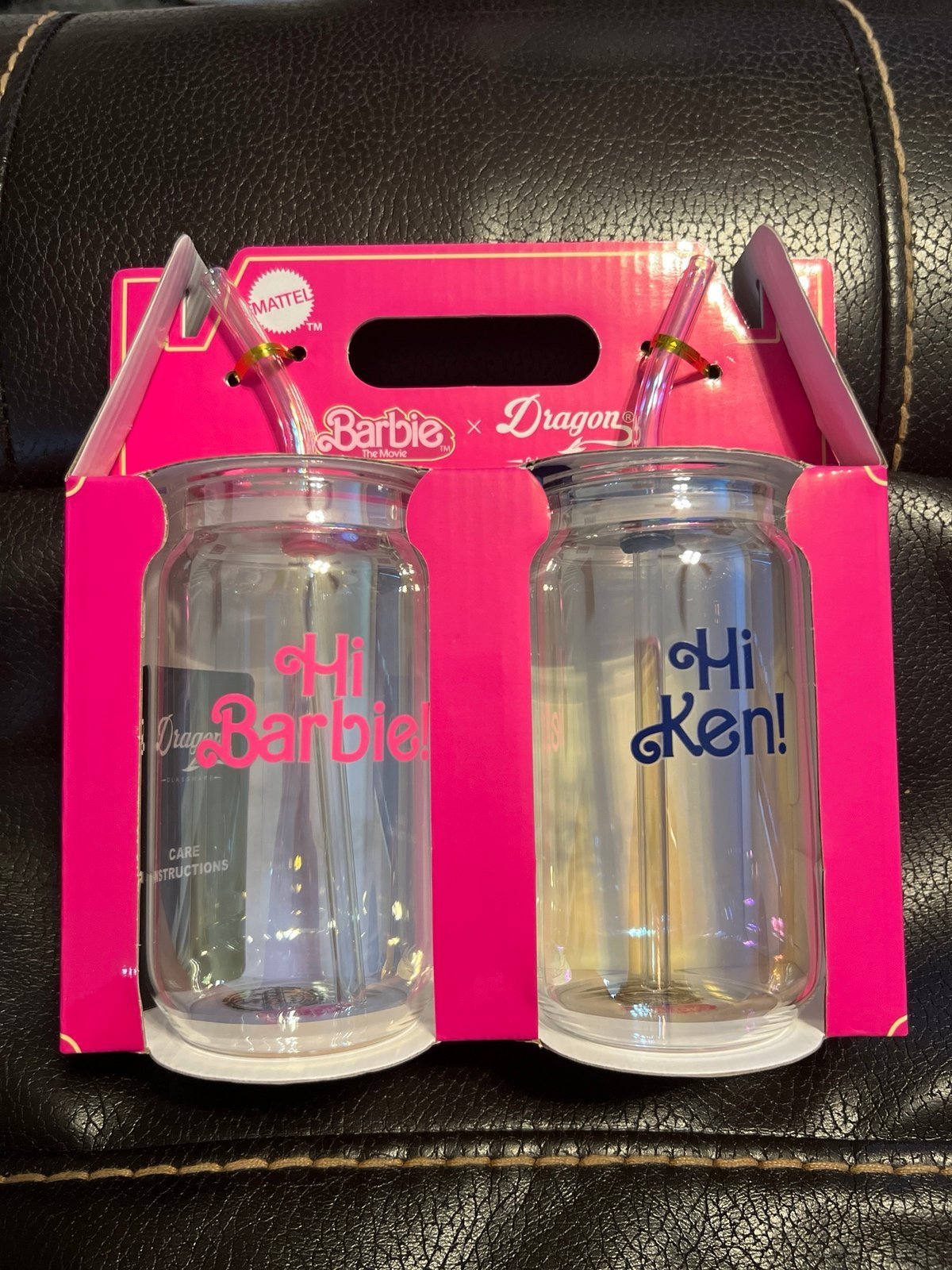 Barbie Drinking Glasses Set of Two 16oz New