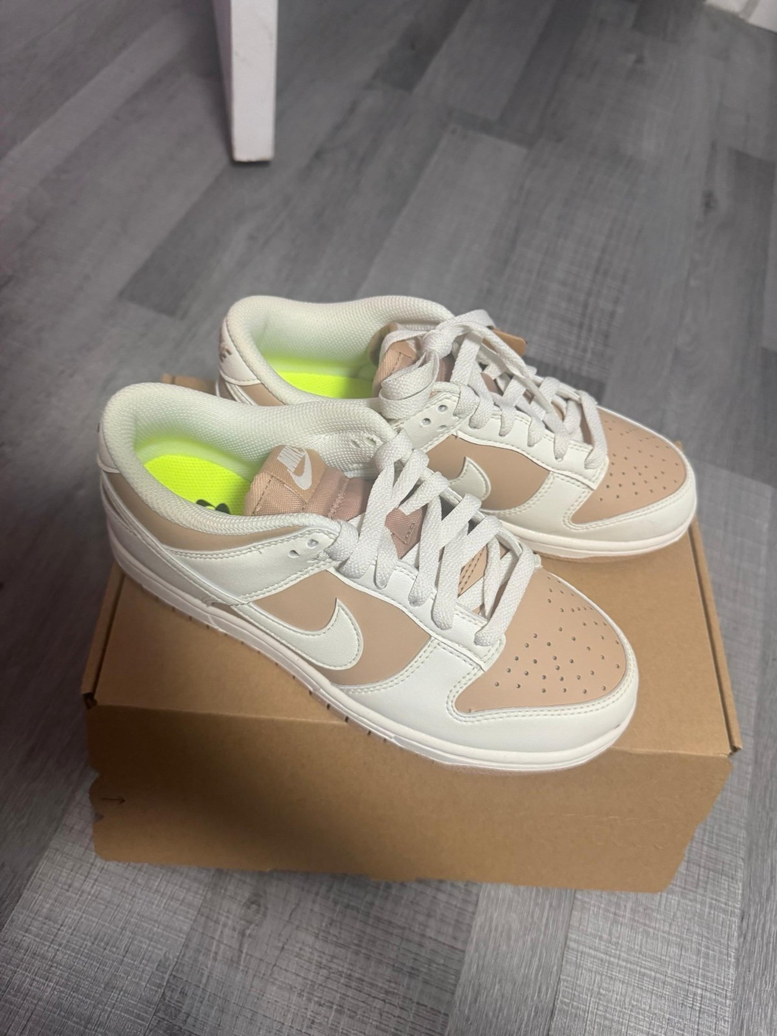 Nike dunk low next nature beige sail white size 6 women