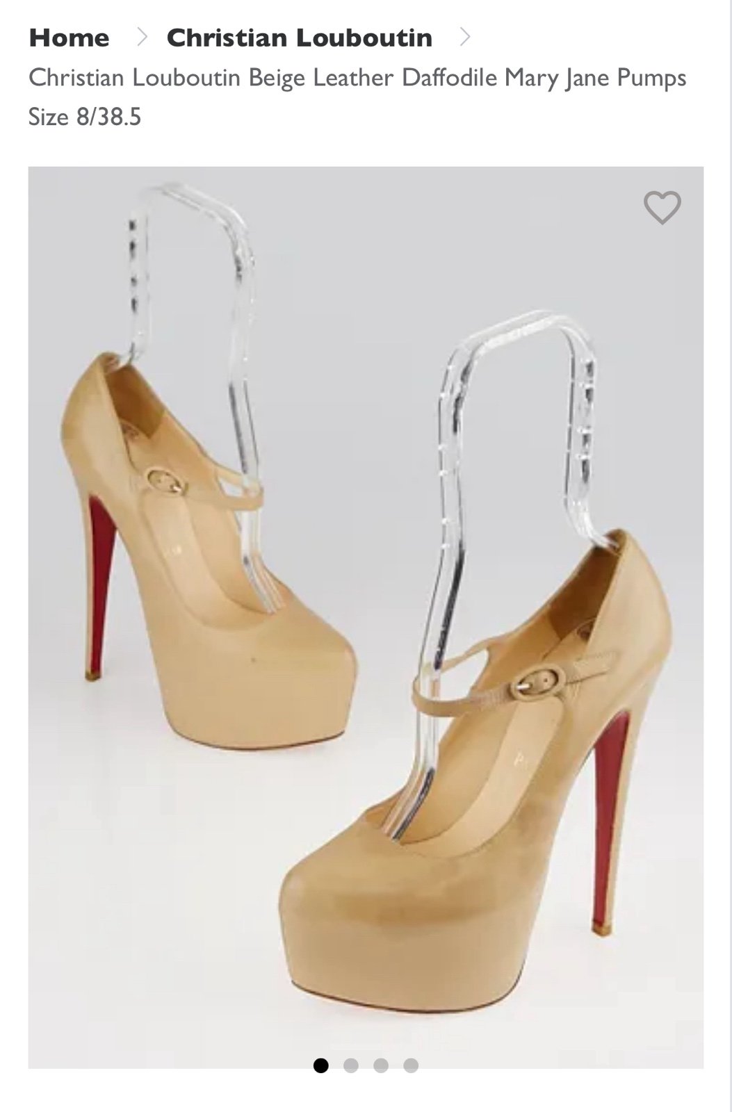 Christian Louboutin Daffodil Mary Jane Heels