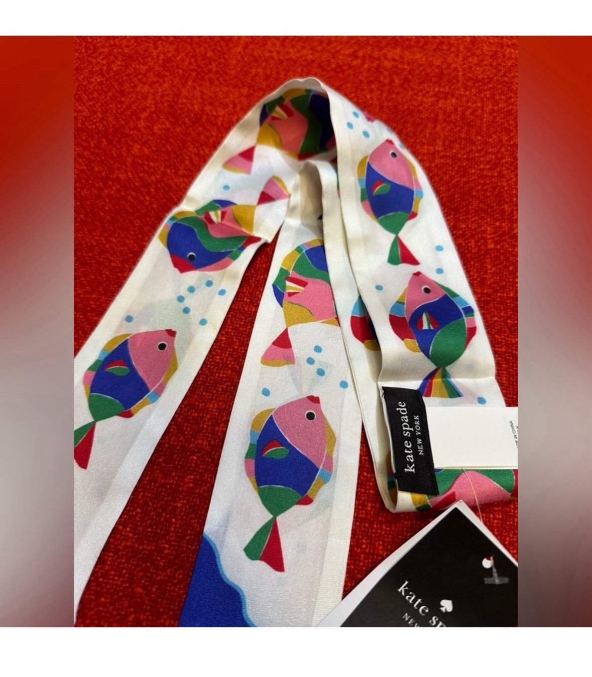 NWT Kate spade Silk purse/Bag scarf