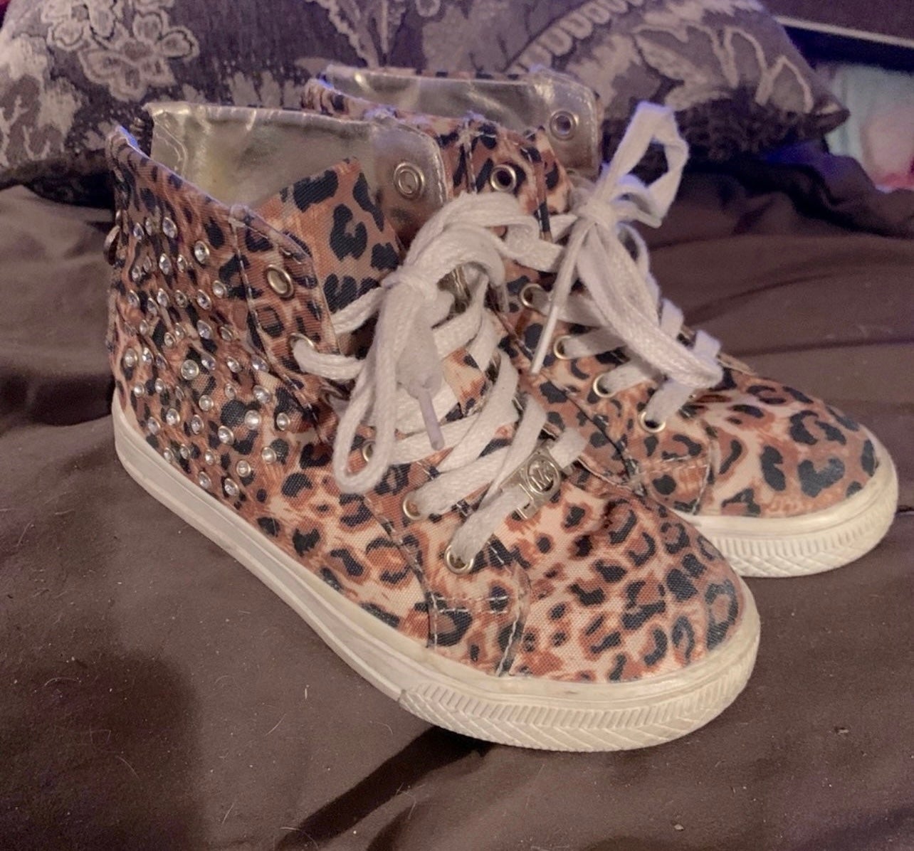 Michael Kors leopard sneaker girls size 1