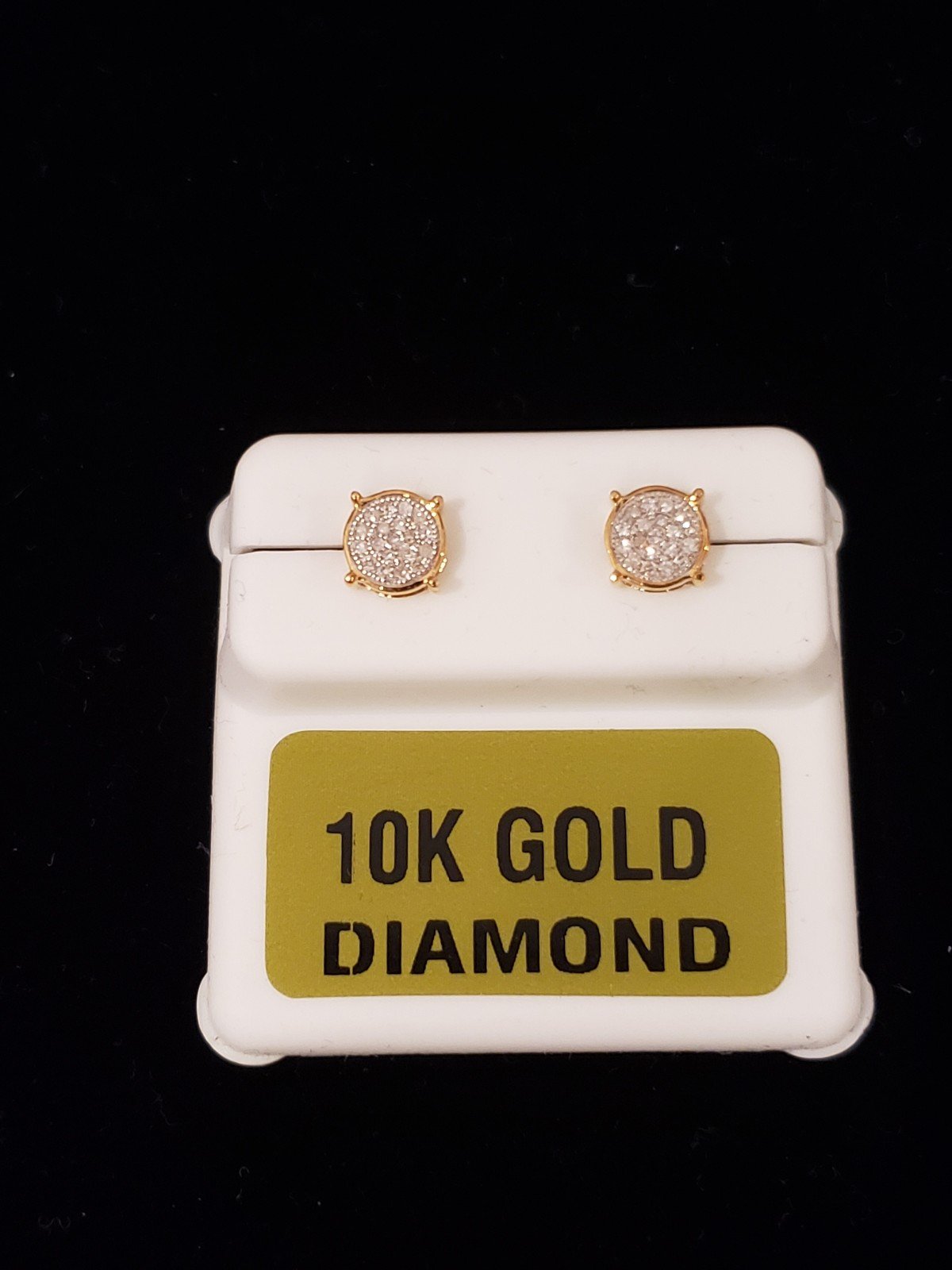 10kt Gold Diamond Studs