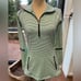 Lululemon Race with Grace half zip mint green & black SZ 8