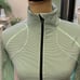 Lululemon Race with Grace half zip mint green & black SZ 8