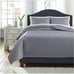 Signature Mini Diamond Design by Ashley Dietrick Gray King Quilt Bed Set NWT