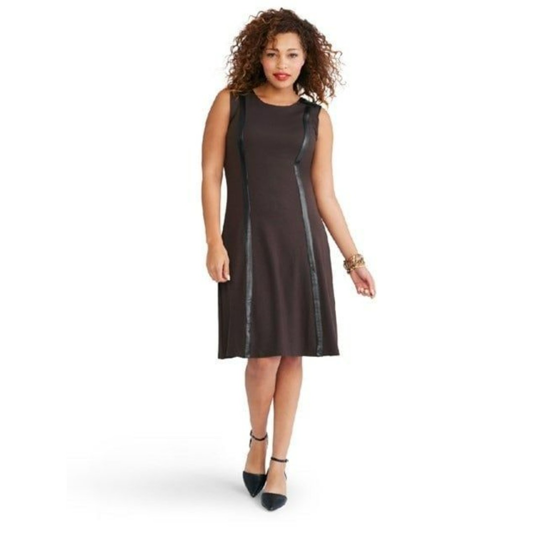 Ruby Ribbon Little Brown Dress