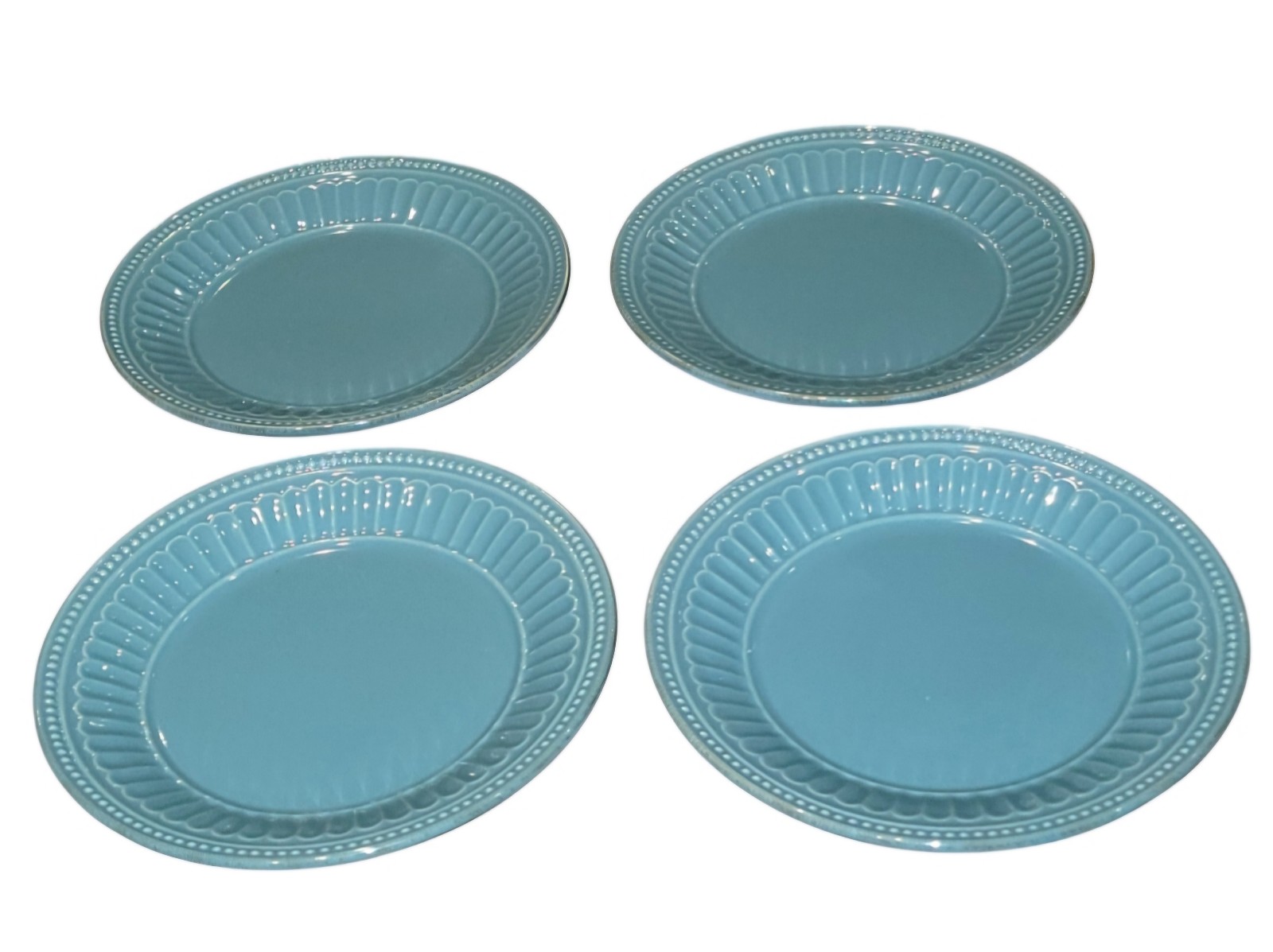 Lenox French Perle Blue Lunch Salad Plate Set Of 4 Plates 8