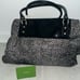 KATE SPADE Black Patent Leather Black & White Chevron Nylon Tote Baby Bag. NWOT