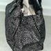 KATE SPADE Black Patent Leather Black & White Chevron Nylon Tote Baby Bag. NWOT