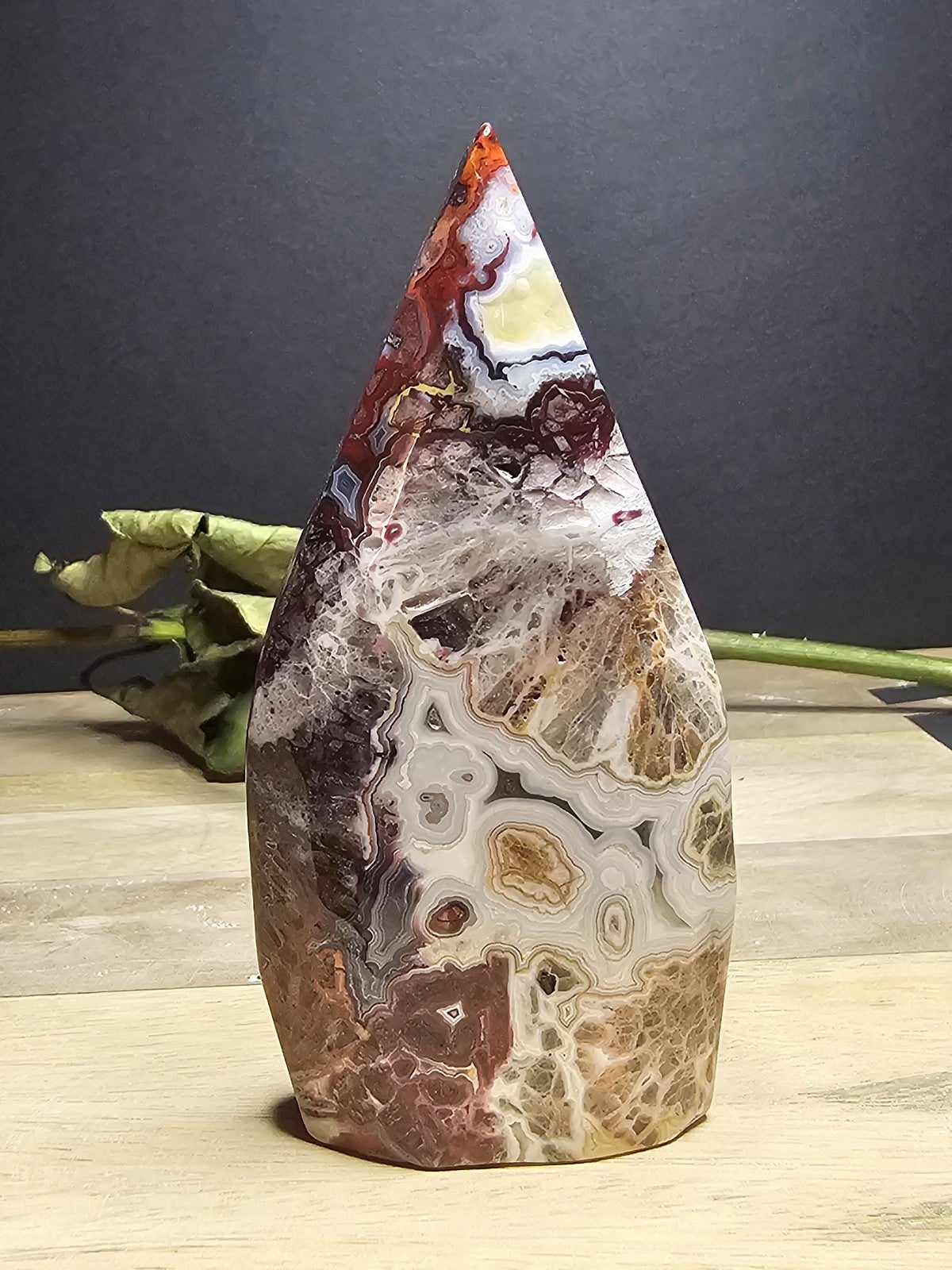 ✨️Crazy Lace Agate Flame✨️