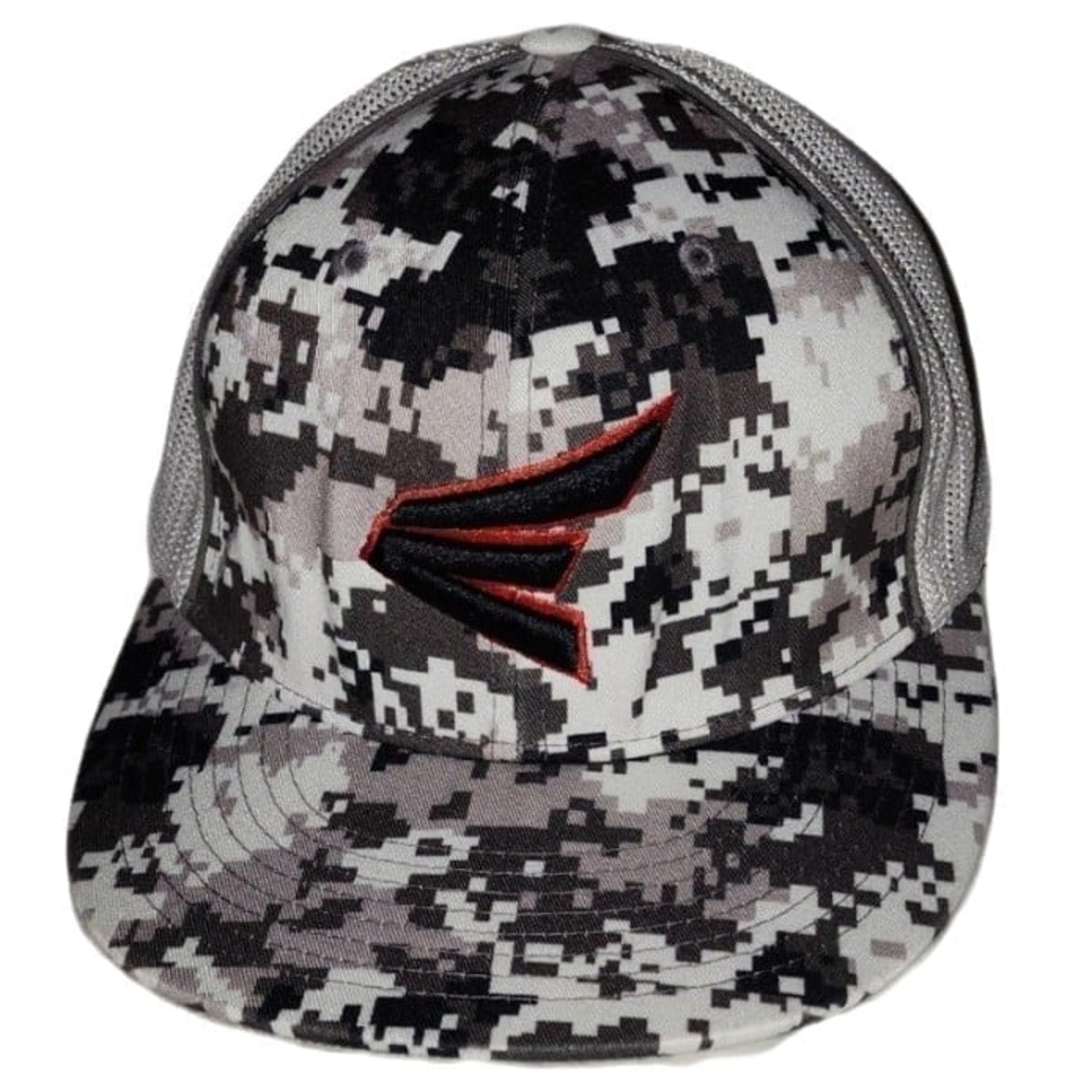 Ball Cap Camo Mesh Black & White 3D Logo Style 8D8 Sm MD Pacific Headwear - Easton