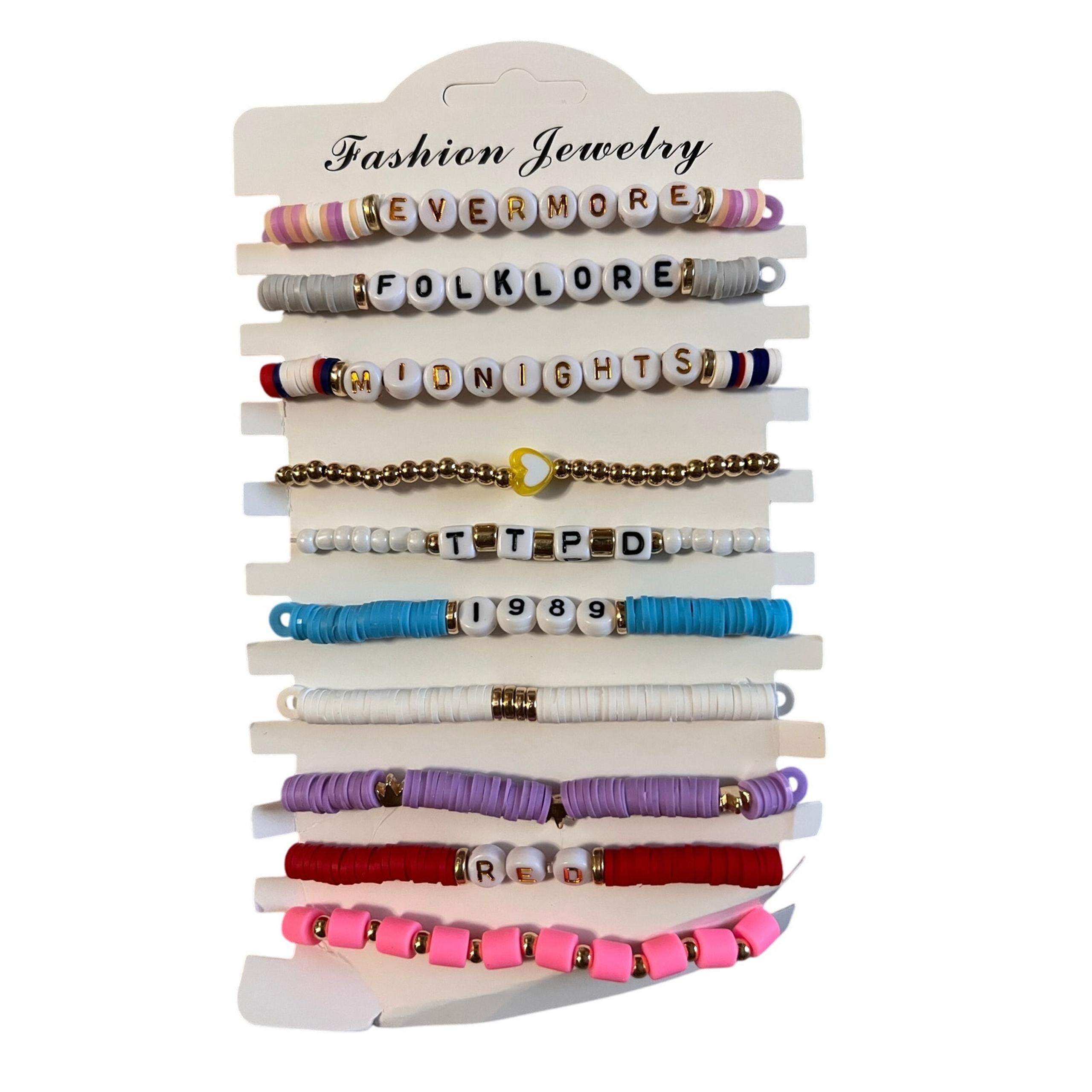 Fashion Jewelry Taylor Swift Eras Tour Friendship Bracelets - Set of 10