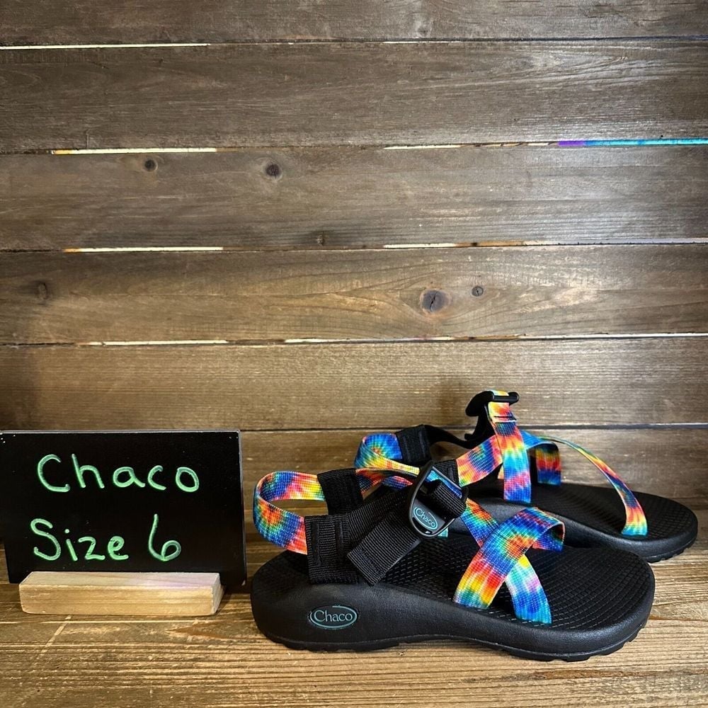 New Womens Chaco Z/1 Classic Tie Dye Strappy Outdoor Hiking Sandals Size 6 M