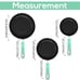 Kitchen Nonstick Frying Pan Set - 3 Piece Induction Bottom - 8/9/11 inches