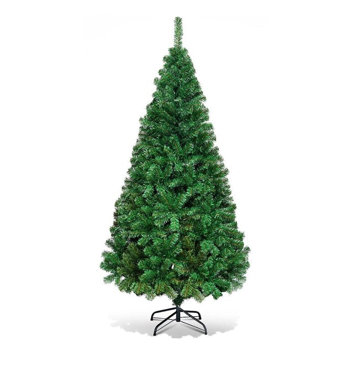 Costway 5Ft Artificial PVC Christmas Tree Stand Indoor Outdoor Green