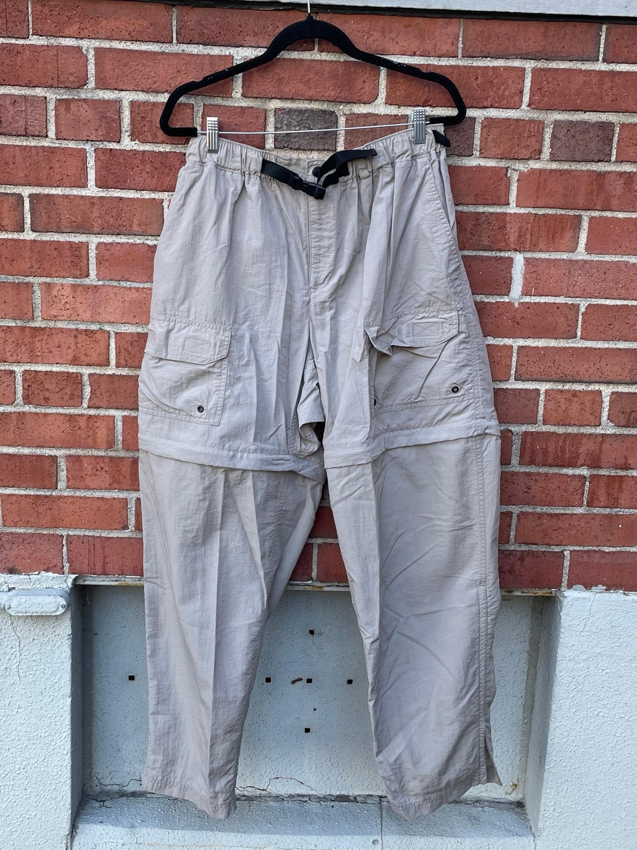 Vintage REI Hiking Removable Legs Cargo Pants Shorts 90s 2000s Brown Tan XL