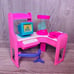 Vintage 90s retro 1990s Barbie Home Office play set w/ fish computer & fax work