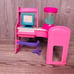 Vintage 90s retro 1990s Barbie Home Office play set w/ fish computer & fax work
